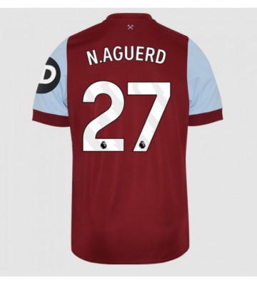 West Ham United Nayef Aguerd #27 Replika Hjemmebanetrøje 2023-24 Kortærmet